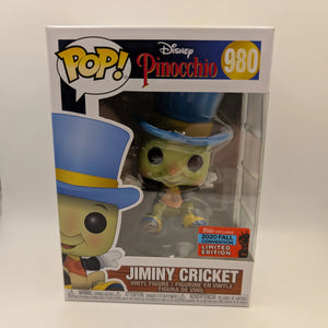 Pop Jiminy Cricket 980 Disney Funko NYCC 2020 FRENLY BRICKS - Open 7 Days
