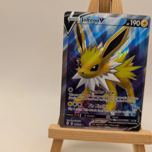 Pokemon Card - Jolteon V 177/203 Full Art Ultra Rare - Evolving Skies FRENLY BRICKS - Open 7 Days