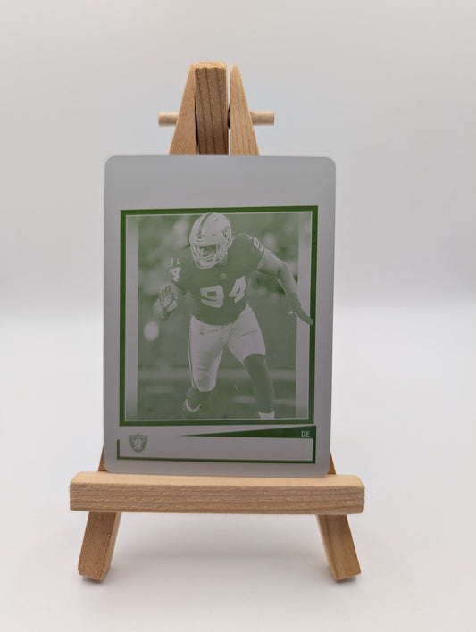 2022 Panini Score Football Carl Nassib 1/1 Raiders NFL Gridiron Card FRENLY BRICKS - Open 7 Days