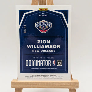 2019-20 Donruss Optic Rookie Auto Zion Williamson Dominators /49 FRENLY BRICKS - Open 7 Days