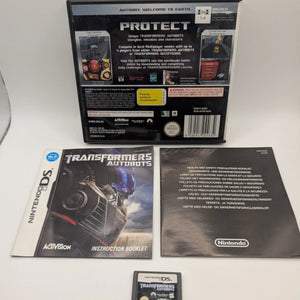 Transformers Autobots Nintendo DS Game Complete Tested And Working - AUS FRENLY BRICKS - Open 7 Days