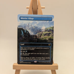 MTG - Mistrise Village - Tarkir: Dragonstorm - Borderless 0397 FRENLY BRICKS - Open 7 Days