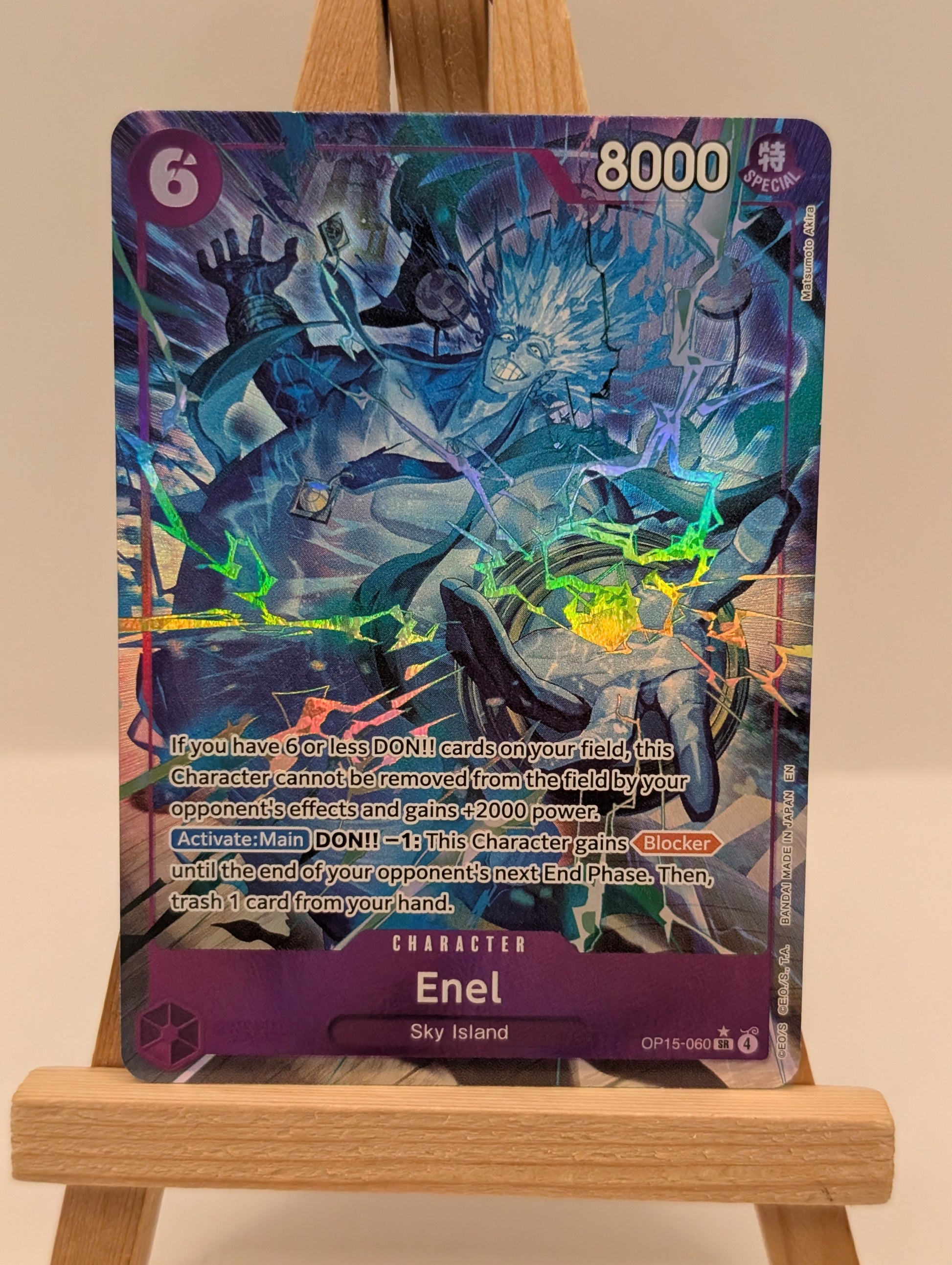 Enel OP15-060 SR AA Parallel Alt Art -  ONE PIECE CARD GAME FRENLY BRICKS - Open 7 Days