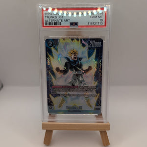 Dragon Ball Super Trunks: GT Fusion World FB04-114 Alternate Art SR Foil PSA 10 #FB04-11 FRENLY BRICKS - Open 7 Days