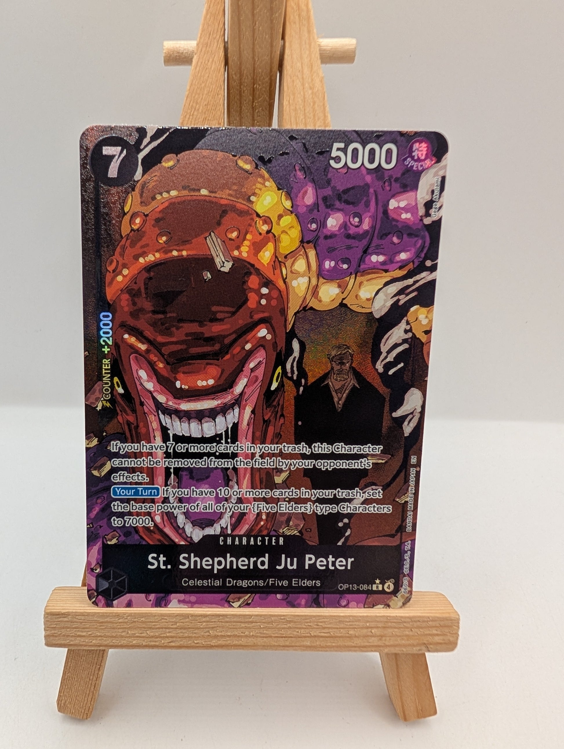One Piece TCG St. Shepherd Ju Peter OP13-084 Alt Art English NM FRENLY BRICKS - Open 7 Days