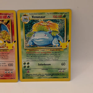 Charizard 4/102 Holo - Celebrations Pokémon 25th Anniversary Blastoise Venusaur FRENLY BRICKS - Open 7 Days