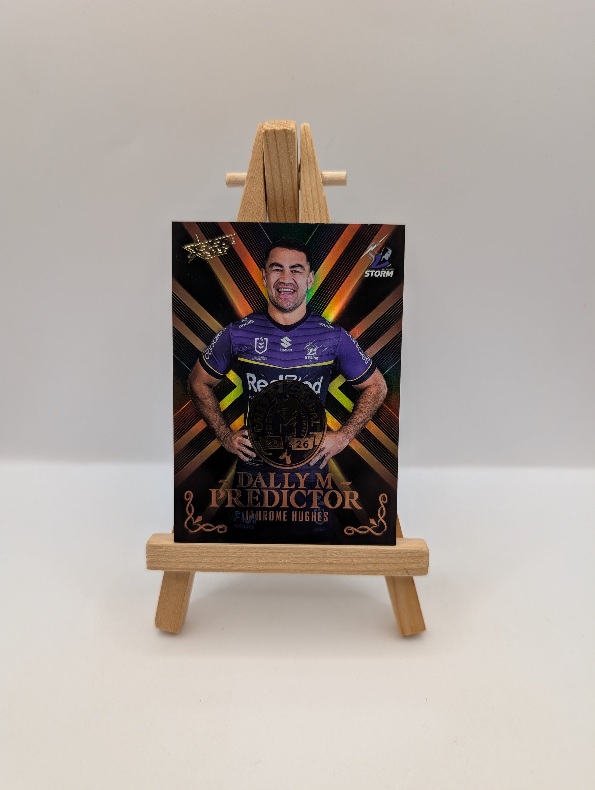 2026 NRL Select League Heroes Dally M Gold Predictor Jahrome Hughes Storm #091 FRENLY BRICKS - Open 7 Days