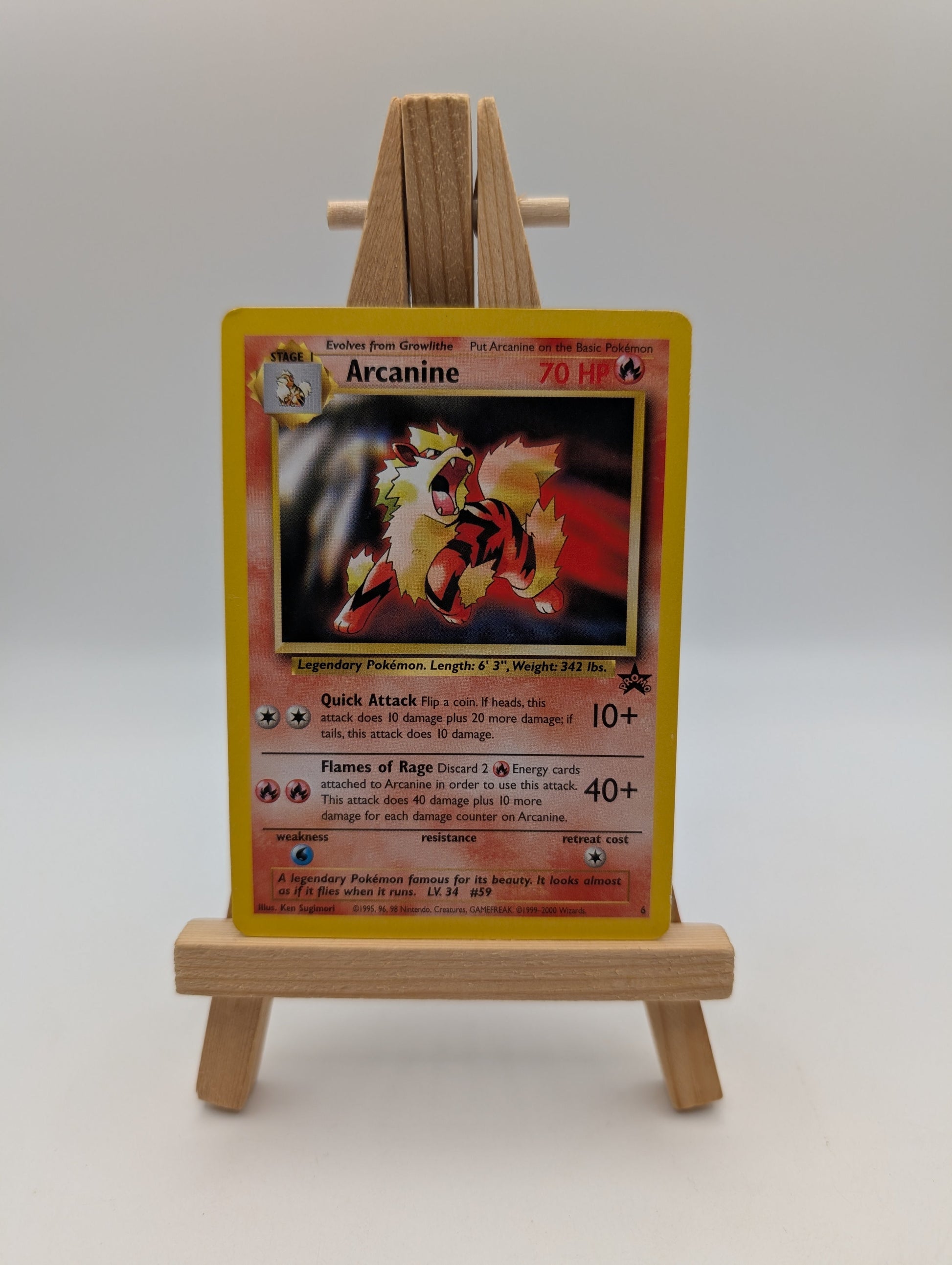 Arcanine Black Star Promo #6 Pokémon TCG WOTC Nintendo FRENLY BRICKS - Open 7 Days