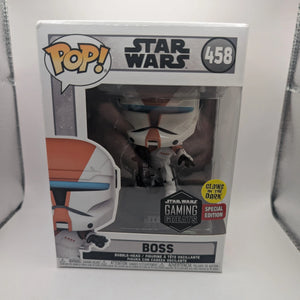 Funko Pop Boss Glow # 458 Star Wars Gaming Greats Special Edition Vinyl Figure FRENLY BRICKS - Open 7 Days