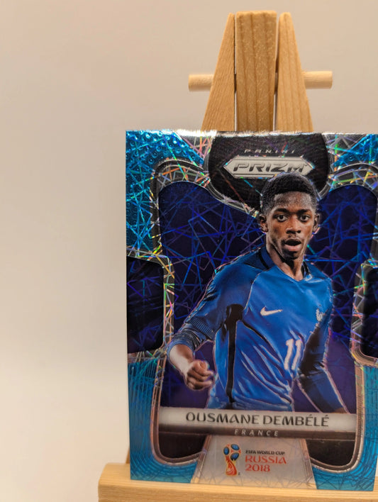 2018 Panini Prizm World Cup #85 Ousmane Dembele Light Blue Lazer #/125 France FRENLY BRICKS - Open 7 Days