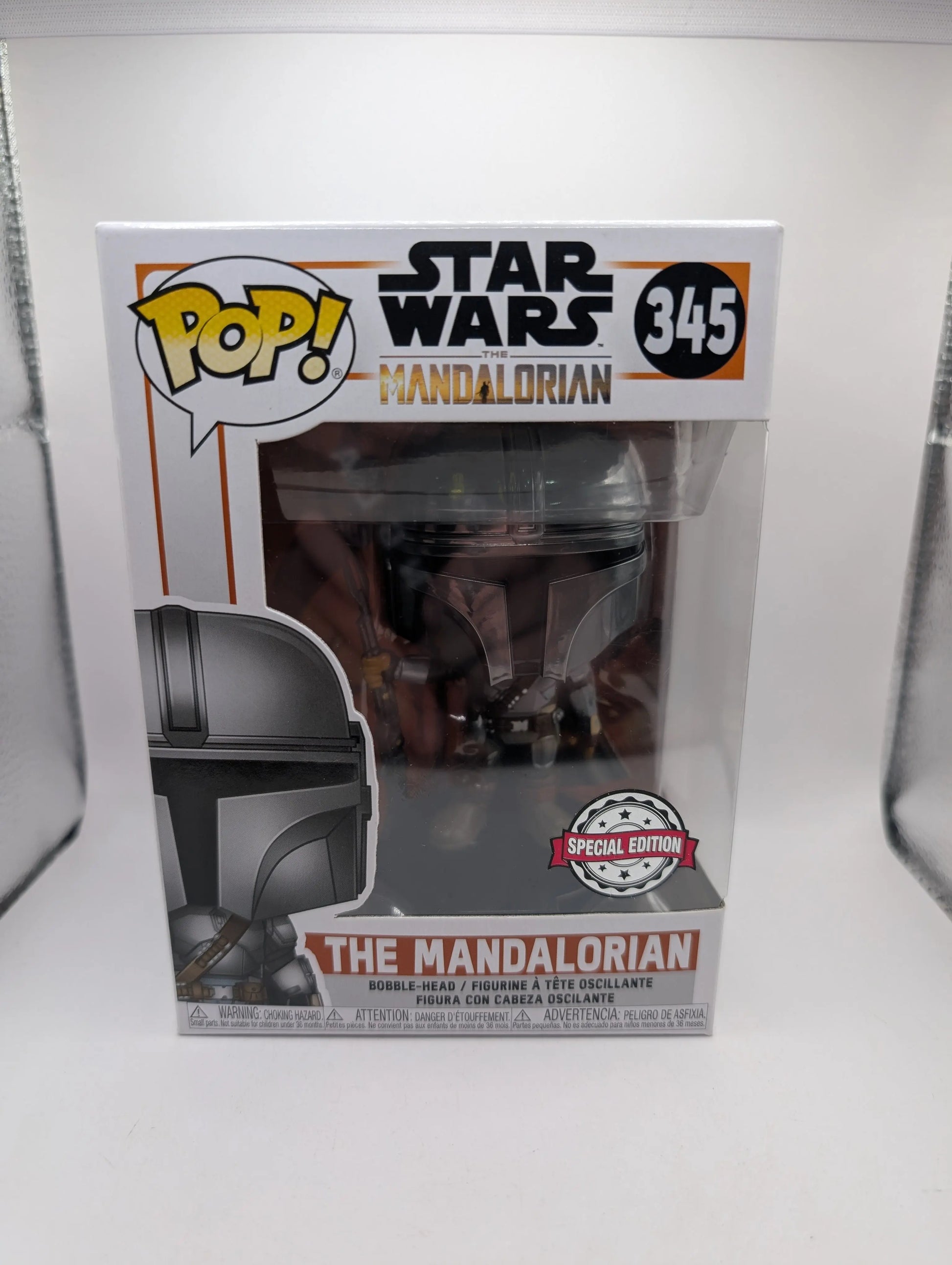 Pop Vinyl Funko Star Wars - Mandalorian 345 Special Edition Chrome FRENLY BRICKS - Open 7 Days