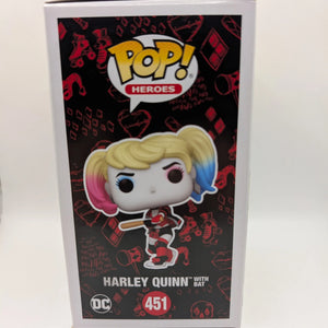 DC Comics - Harley Quinn with Bat Pop! Vinyl Figure #451 Funko FRENLY BRICKS - Open 7 Days