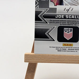 2024-25 Panini Obsidian Soccer JOE SCALLY 1/1 One of One Auto Patch USA US FRENLY BRICKS - Open 7 Days
