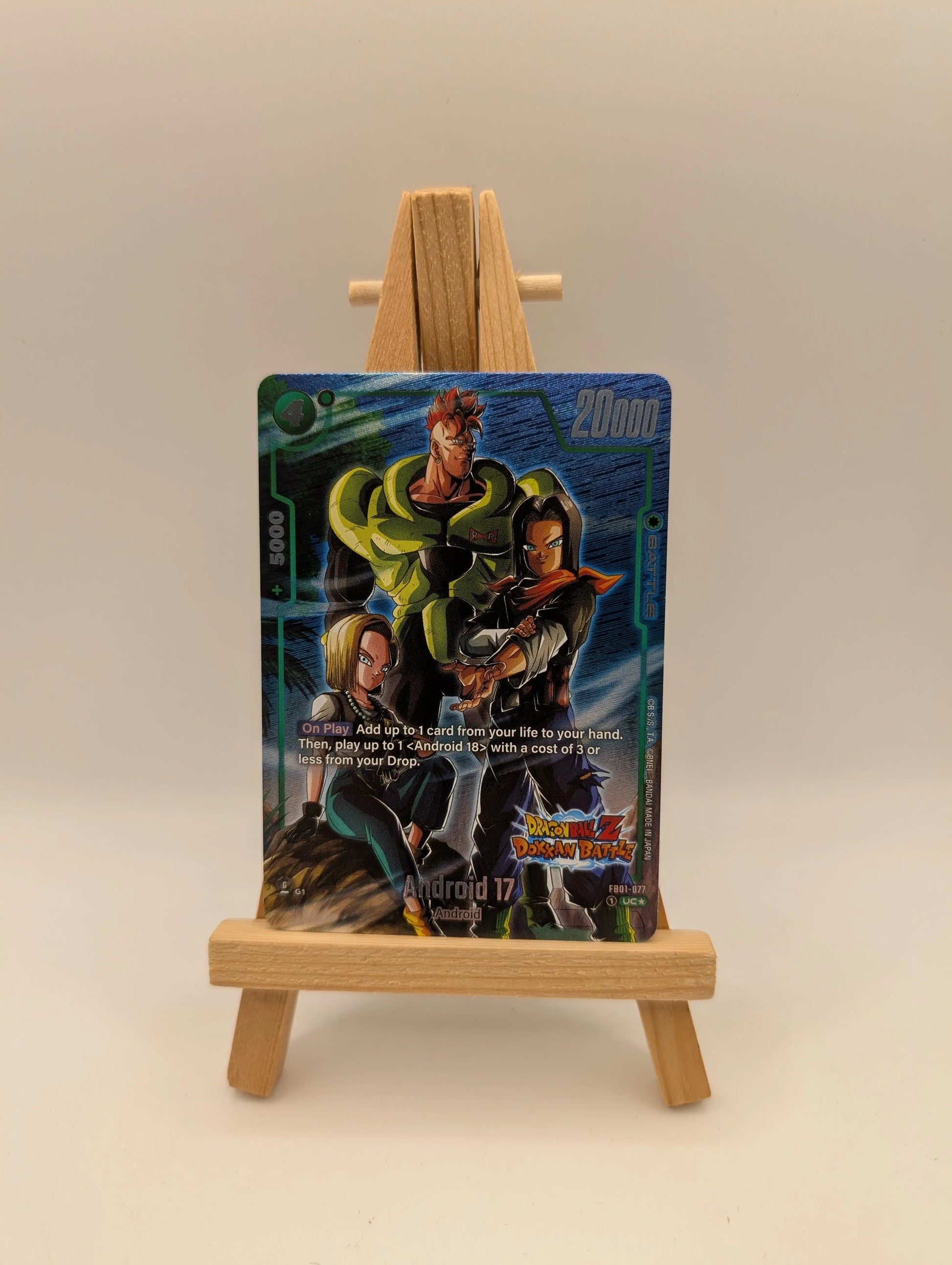 Dragonball Tcg Fusion World - New Adventure - Android 17 - Dokkan Rare FB01-077 FRENLY BRICKS - Open 7 Days