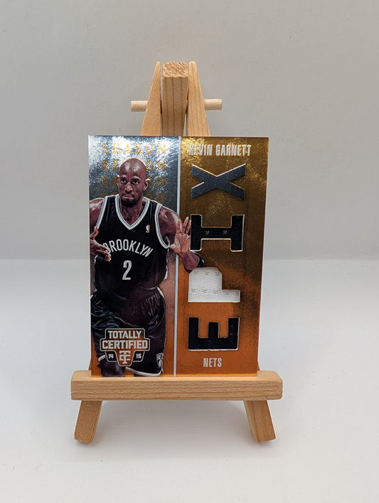 2014-15 Totally Certified Kevin Garnett EPIX Play Memorabilia Jersey Gold #/10 FRENLY BRICKS - Open 7 Days