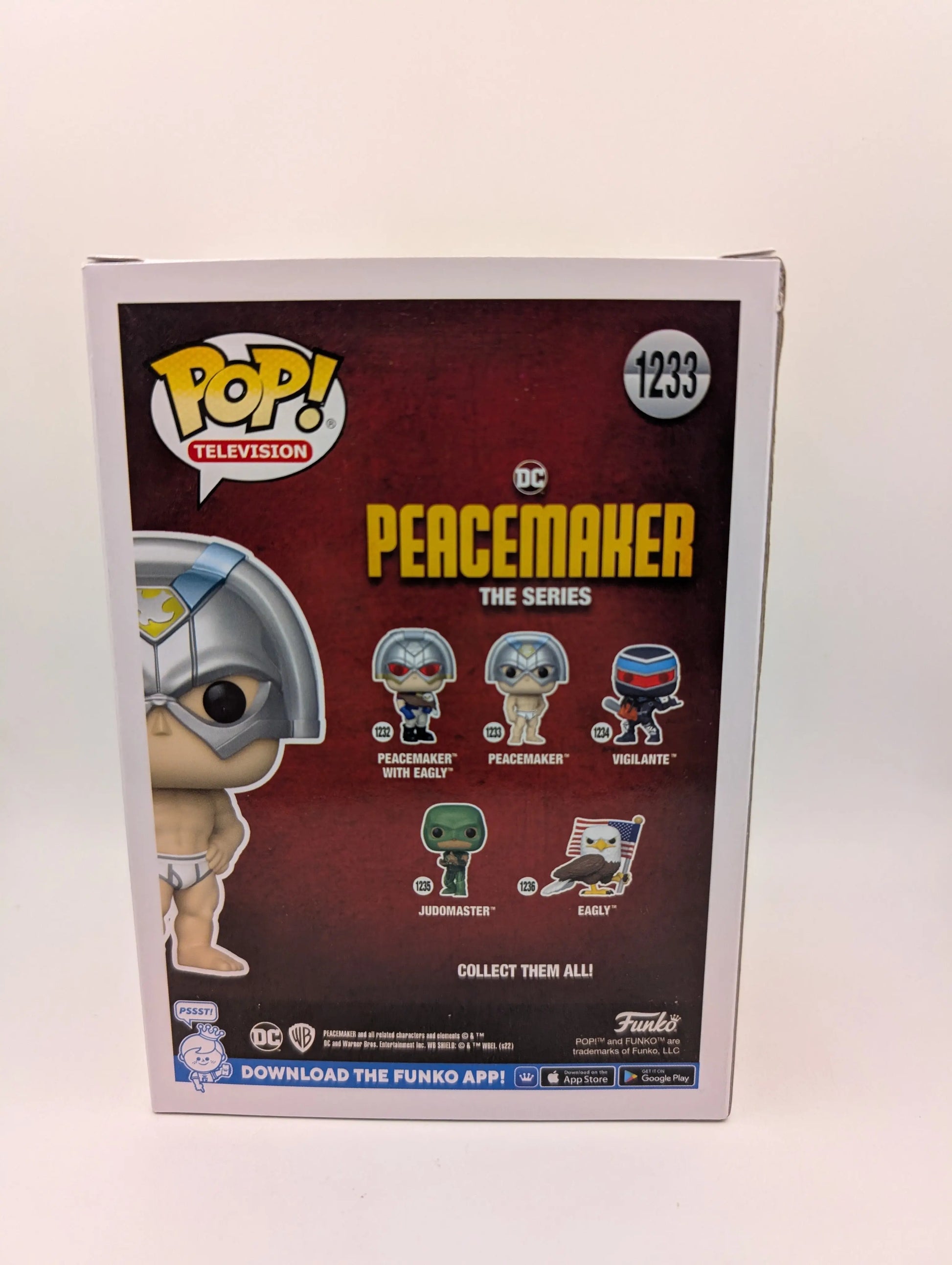 Peacemaker : The Series Peacemaker in Underwear Pop! Vinyl Figure Pop #1233 Funko FRENLY BRICKS - Open 7 Days