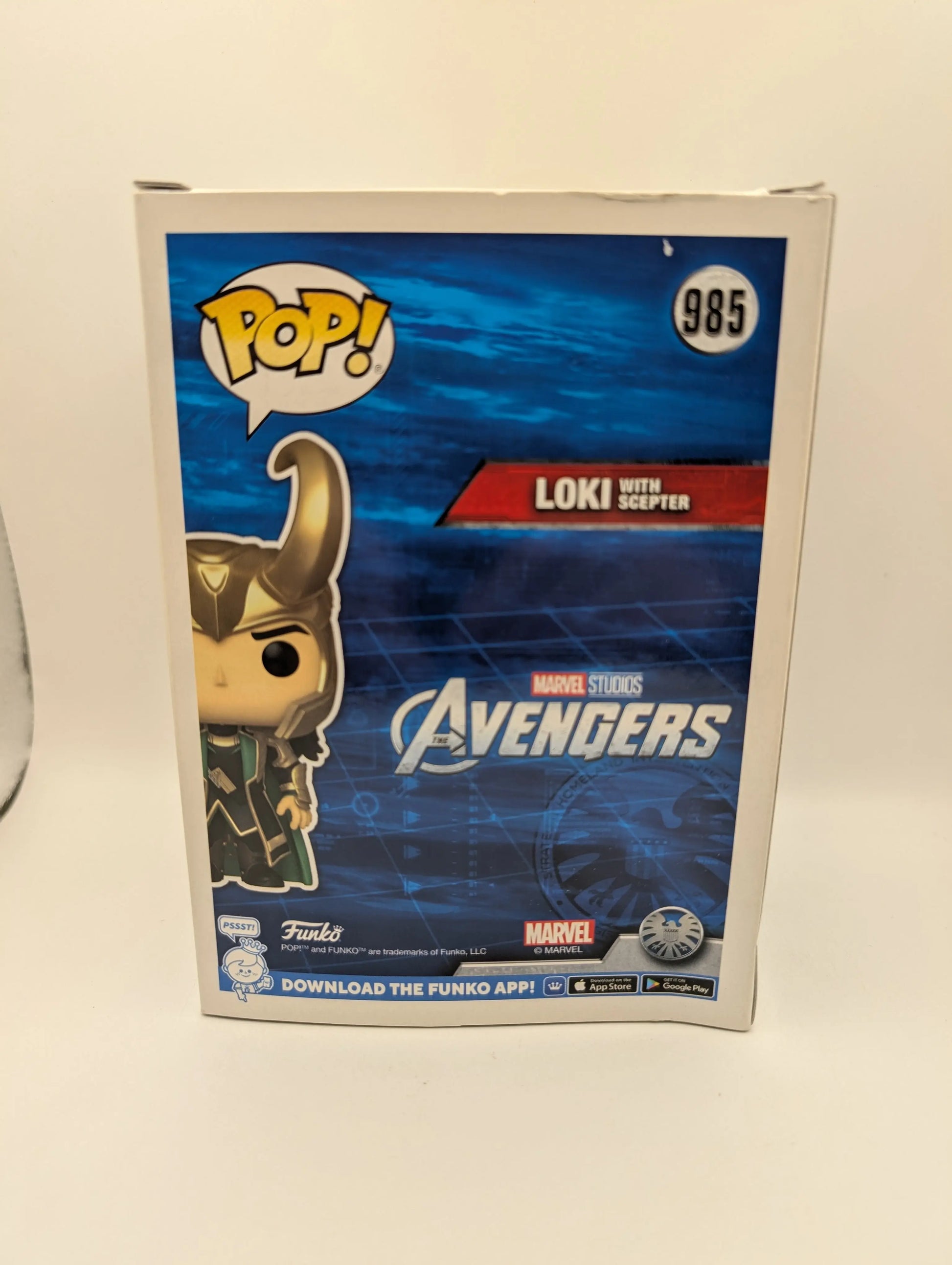 The Avengers - Loki with Scepter Glow in the Dark Pop! Vinyl Figure (RS) #985 FRENLY BRICKS - Open 7 Days