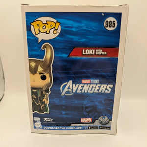 The Avengers - Loki with Scepter Glow in the Dark Pop! Vinyl Figure (RS) #985 FRENLY BRICKS - Open 7 Days