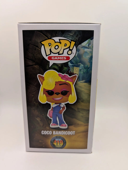 Coco Bandicoot Funko Pop Vinyl Figure Crash Bandicoot #419 FRENLY BRICKS - Open 7 Days