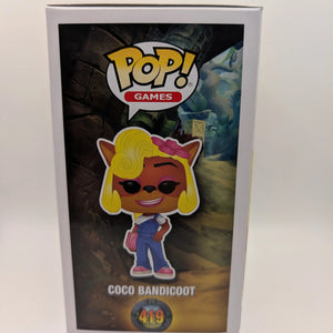 Coco Bandicoot Funko Pop Vinyl Figure Crash Bandicoot #419 FRENLY BRICKS - Open 7 Days