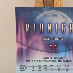 2025 Topps Midnight Josh Giddey # /5 Holo (Bulls) LOW NUMBERED FRENLY BRICKS - Open 7 Days