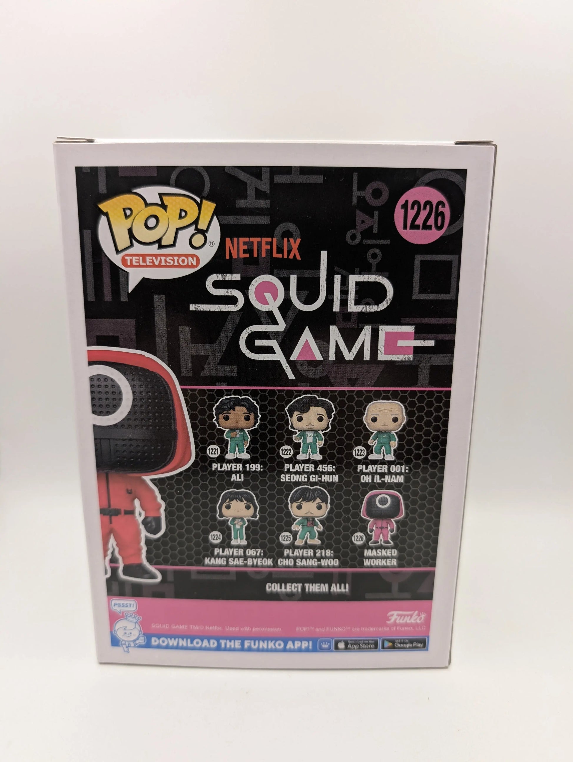 Funko Pop! Vinyl - Squid Game - Red Soldier (Circle Mask) Masked Worker #1226 FRENLY BRICKS - Open 7 Days