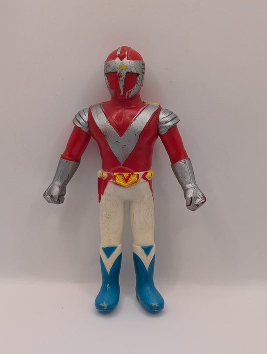 Enban Sensō Bankid soft vinyl 1970s Takatoku Toys RED FRENLY BRICKS - Open 7 Days