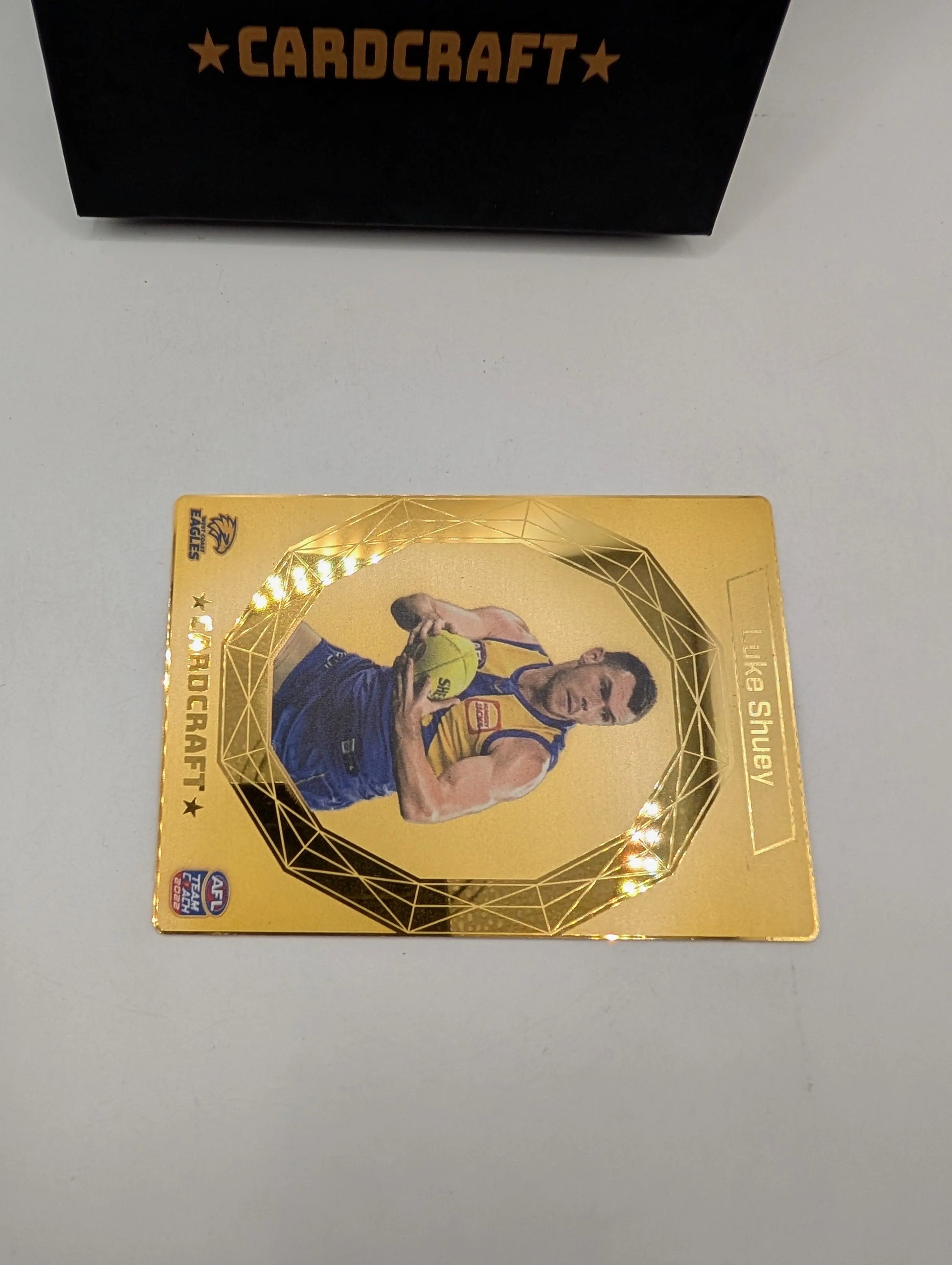 Luke Shuey 24k Gold Card Craft 2025 Teamcoach AFL Footy Card West Coast Eagles FRENLY BRICKS - Open 7 Days