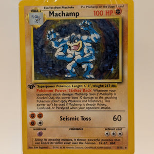 Machamp 1st Edition Holo 8/102 Rare Base Set SEALED - Pokemon TCG (1) FRENLY BRICKS - Open 7 Days