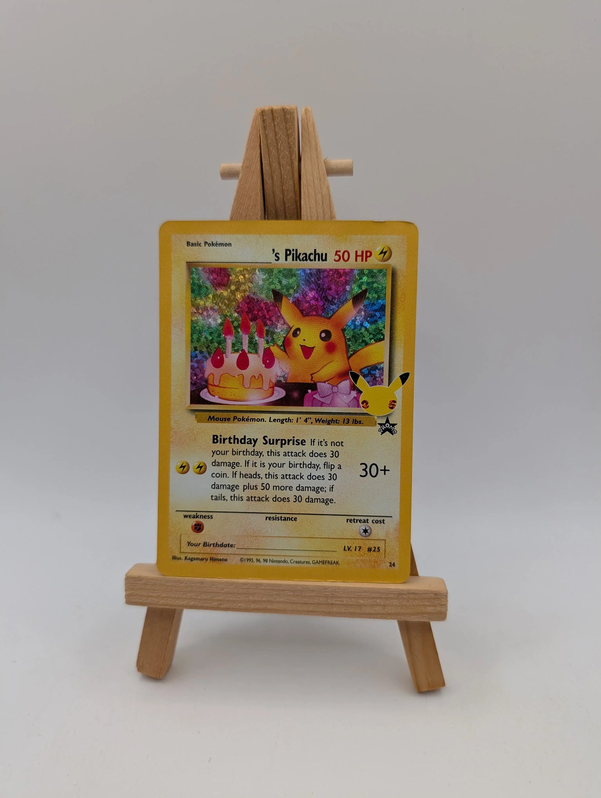 Pokemon TCG Birthday Pikachu 24 Celebrations Classic Collection Ultra Rare MP/HP FRENLY BRICKS - Open 7 Days