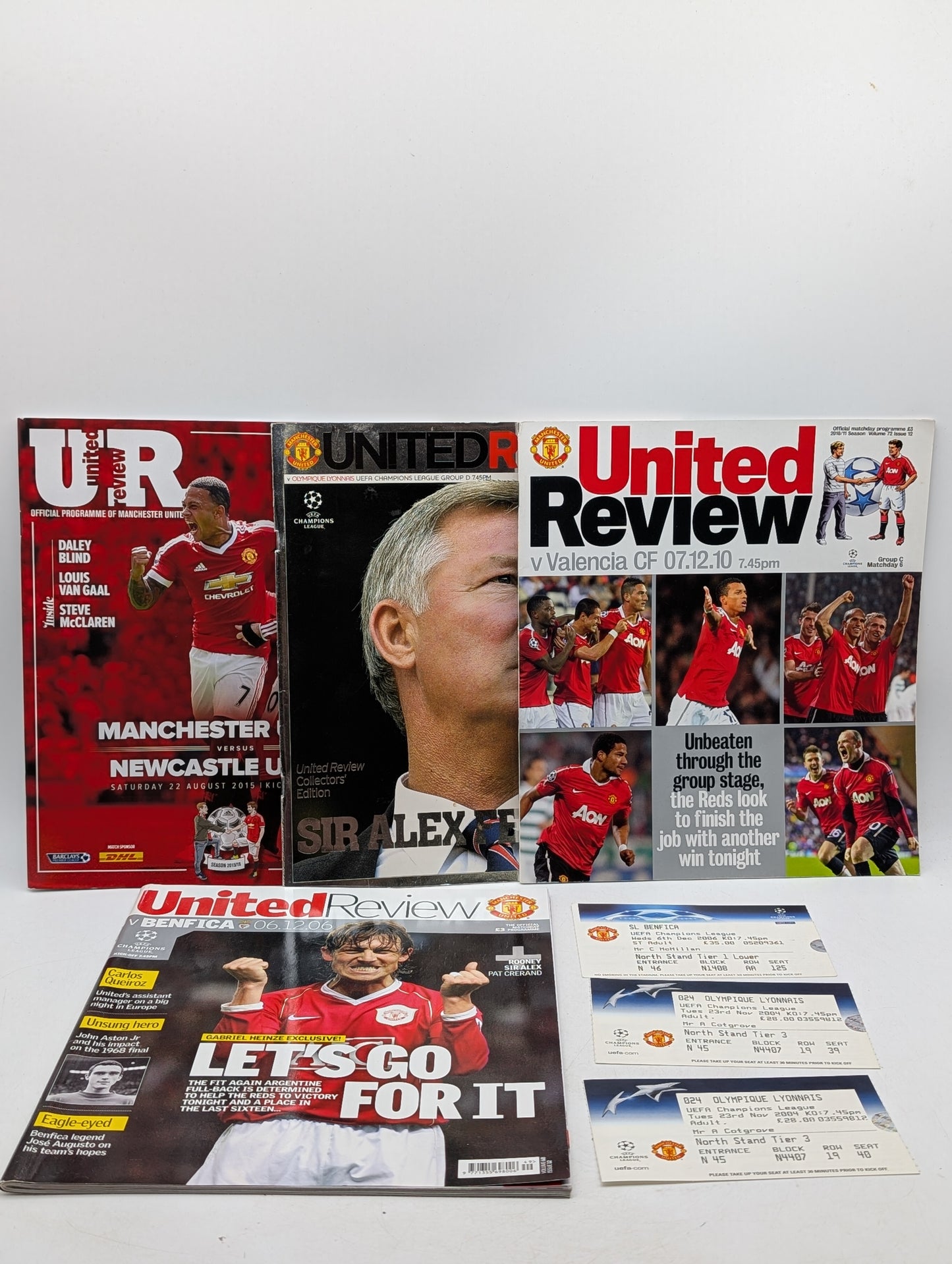 Manchester United United Review Collection with Genuine Tickets