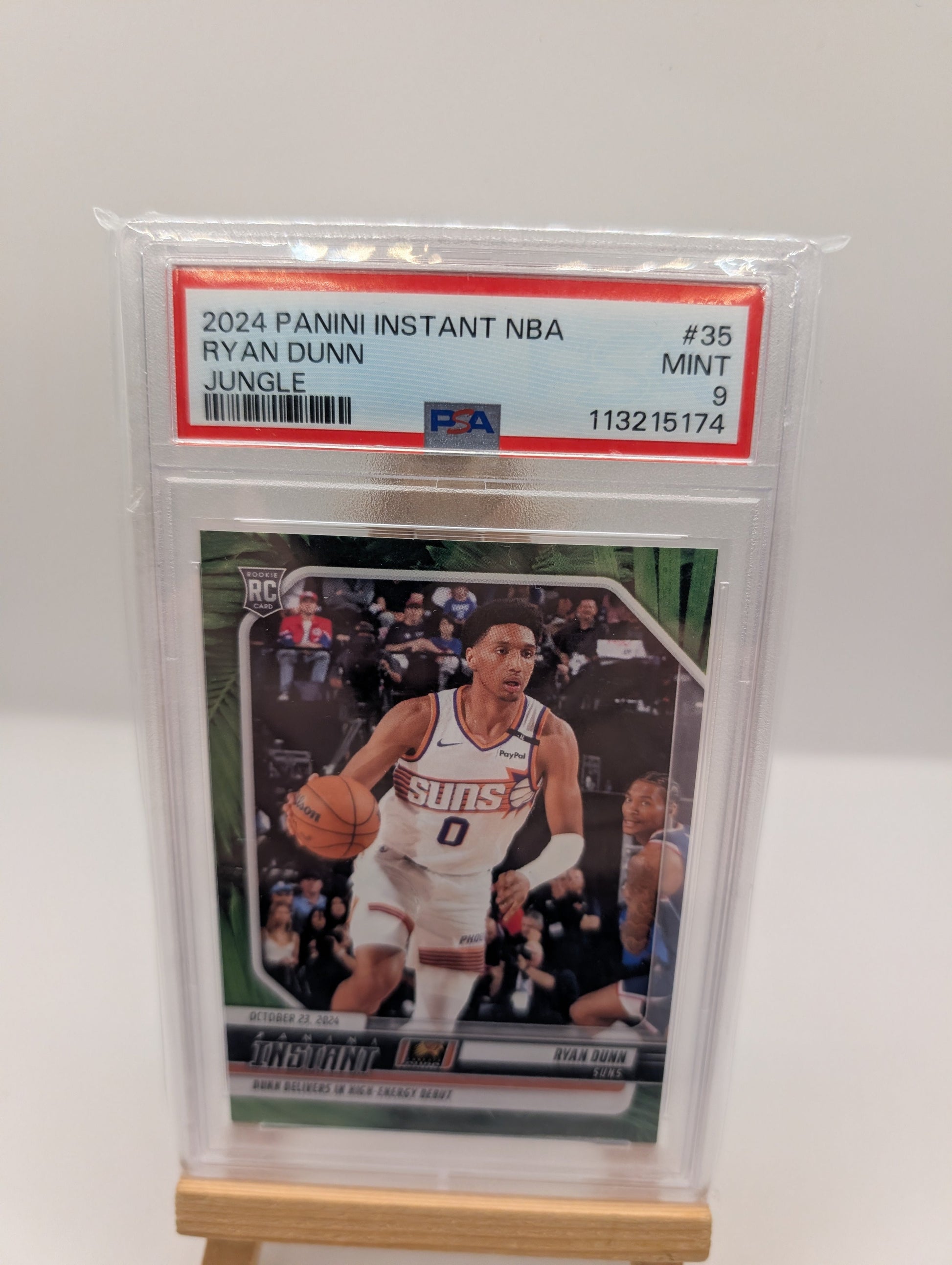 2024 Panini Instant NBA Ryan Dunn Jungle #35 PSA 9 /25 FRENLY BRICKS - Open 7 Days