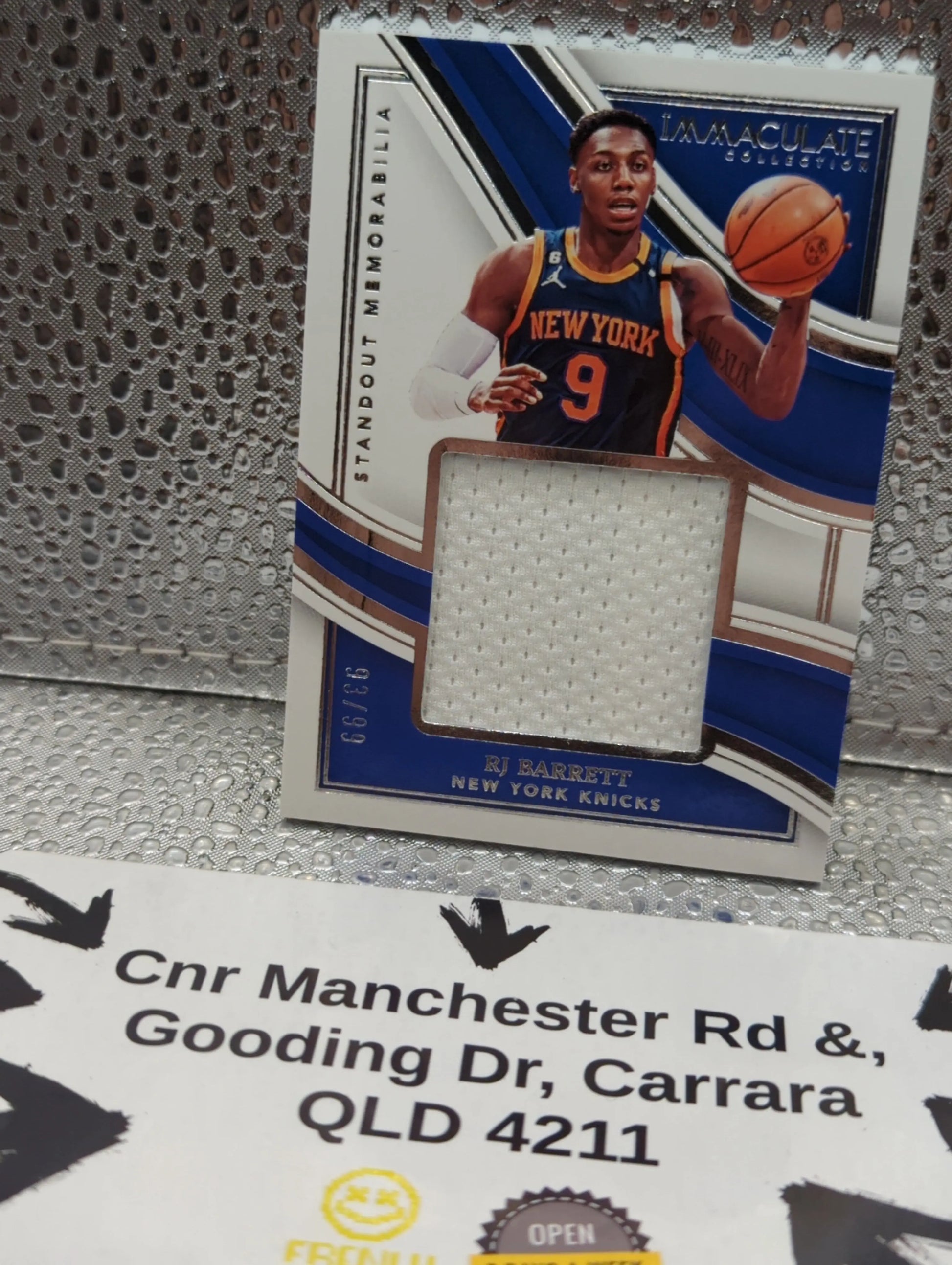 2022-23 Panini Immaculate RJ BARRETT NY KNICKS /99 Patch FRENLY BRICKS - Open 7 Days