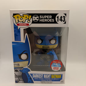 Funko Pop Vinyl DC Pop Heroes #143 Darkest Night Batman Limited Edition NYCC 2016 FRENLY BRICKS - Open 7 Days