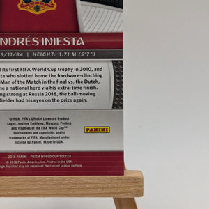 Prizm World Cup 2018 Andres Iniesta Spain Light Blue Lazer /125 FRENLY BRICKS - Open 7 Days