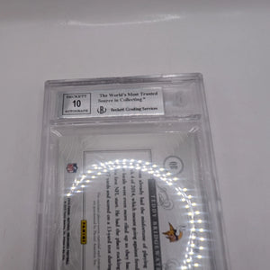 2014 National Treasures Teddy Bridgewater RPA RC NFL Gear Dual Materials /99 BGS 9 FRENLY BRICKS - Open 7 Days
