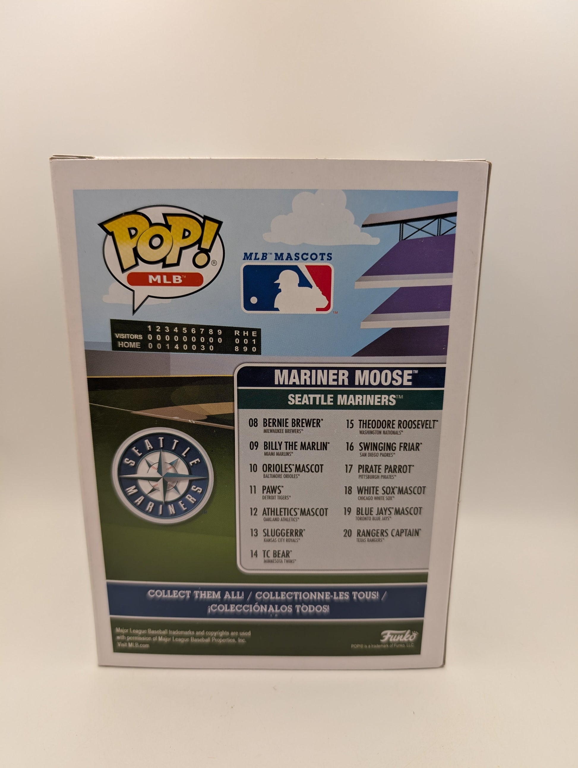 Funko Pop MLB Seattle Mariners Mascot Mariner Moose 01 Vinyl Figure Baseball FRENLY BRICKS - Open 7 Days