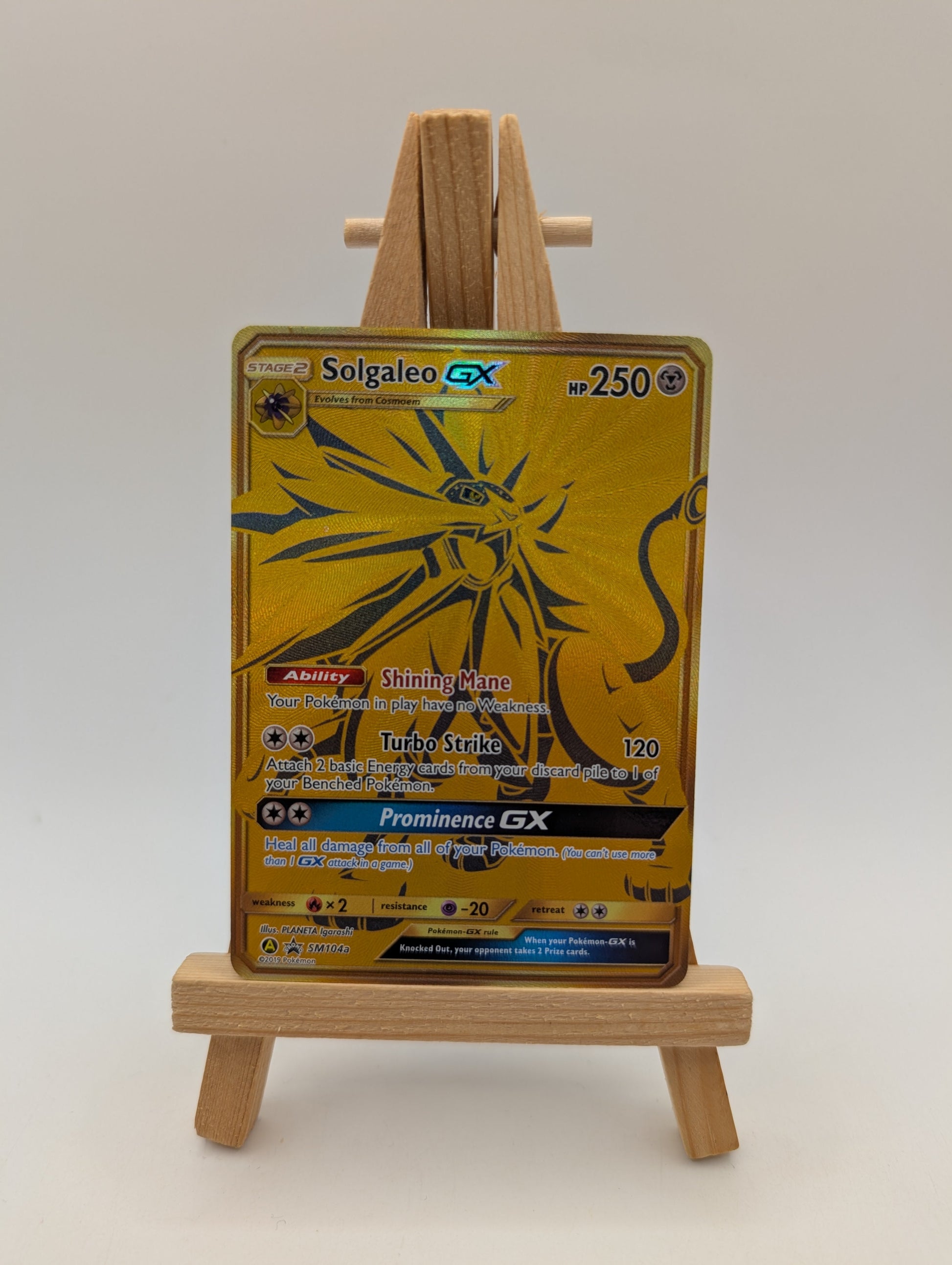 Pokemon Promo Cards Solgaleo GX - SM104a - SM Black Star Promos FRENLY BRICKS - Open 7 Days