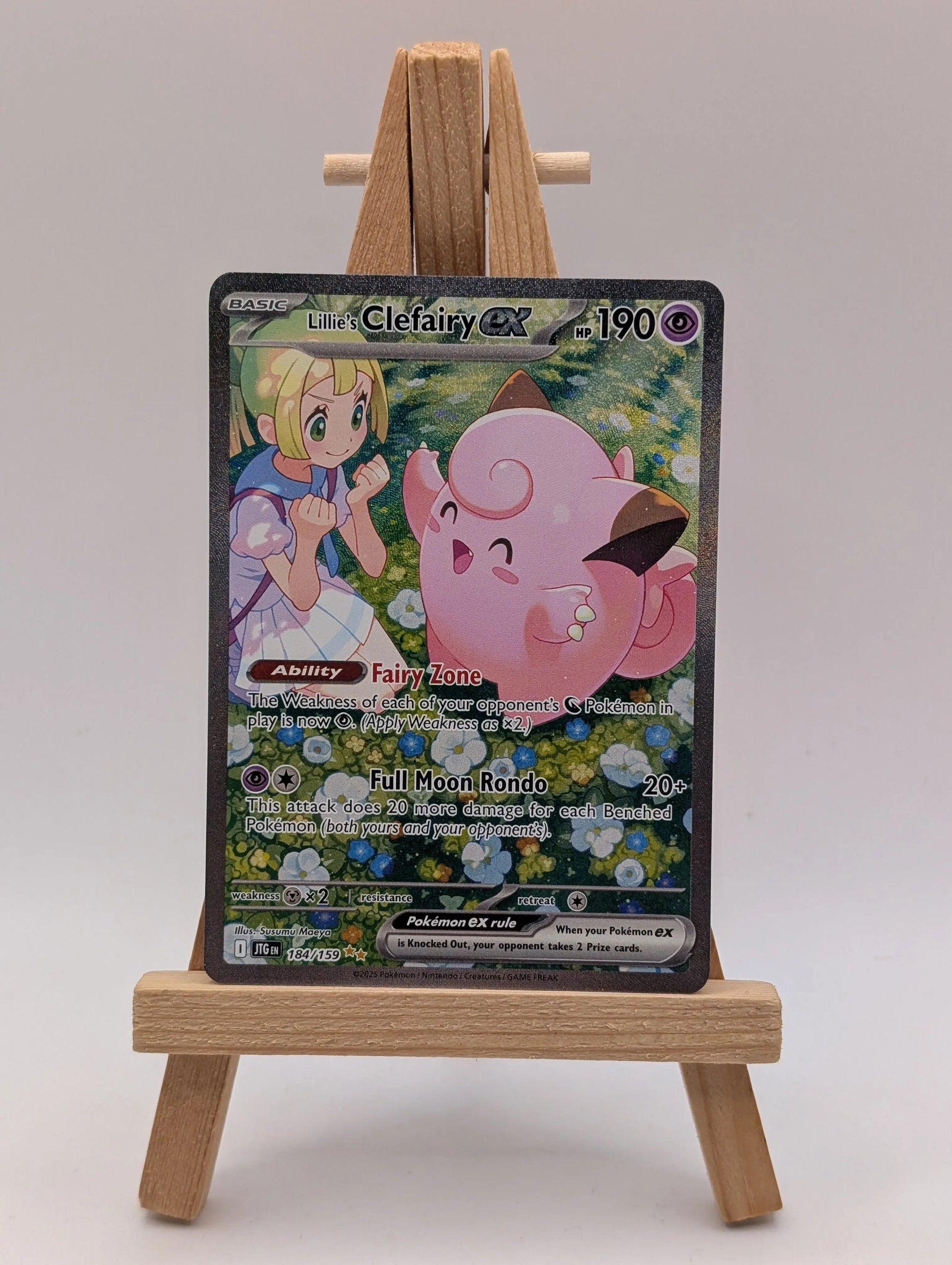 Lillie's Clefairy ex 184/159 Journey Together Pokemon LP FRENLY BRICKS - Open 7 Days