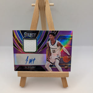 Ja Morant 2019-20 Panini Select Purple Rookie Jersey Auto Card #RJA-JMT /99 FRENLY BRICKS - Open 7 Days
