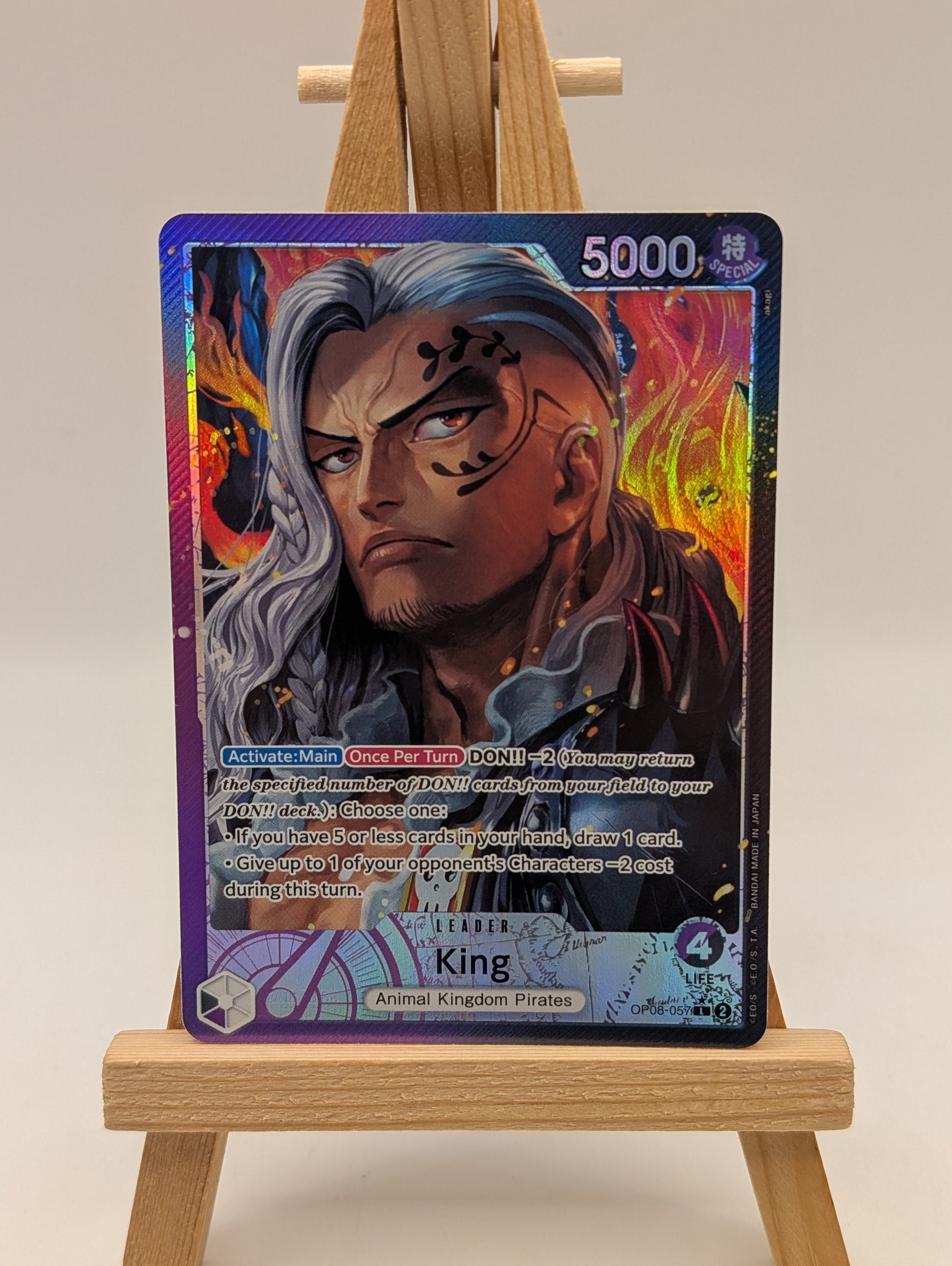 King OP08-057 Leader Alt Art One Piece English FRENLY BRICKS - Open 7 Days