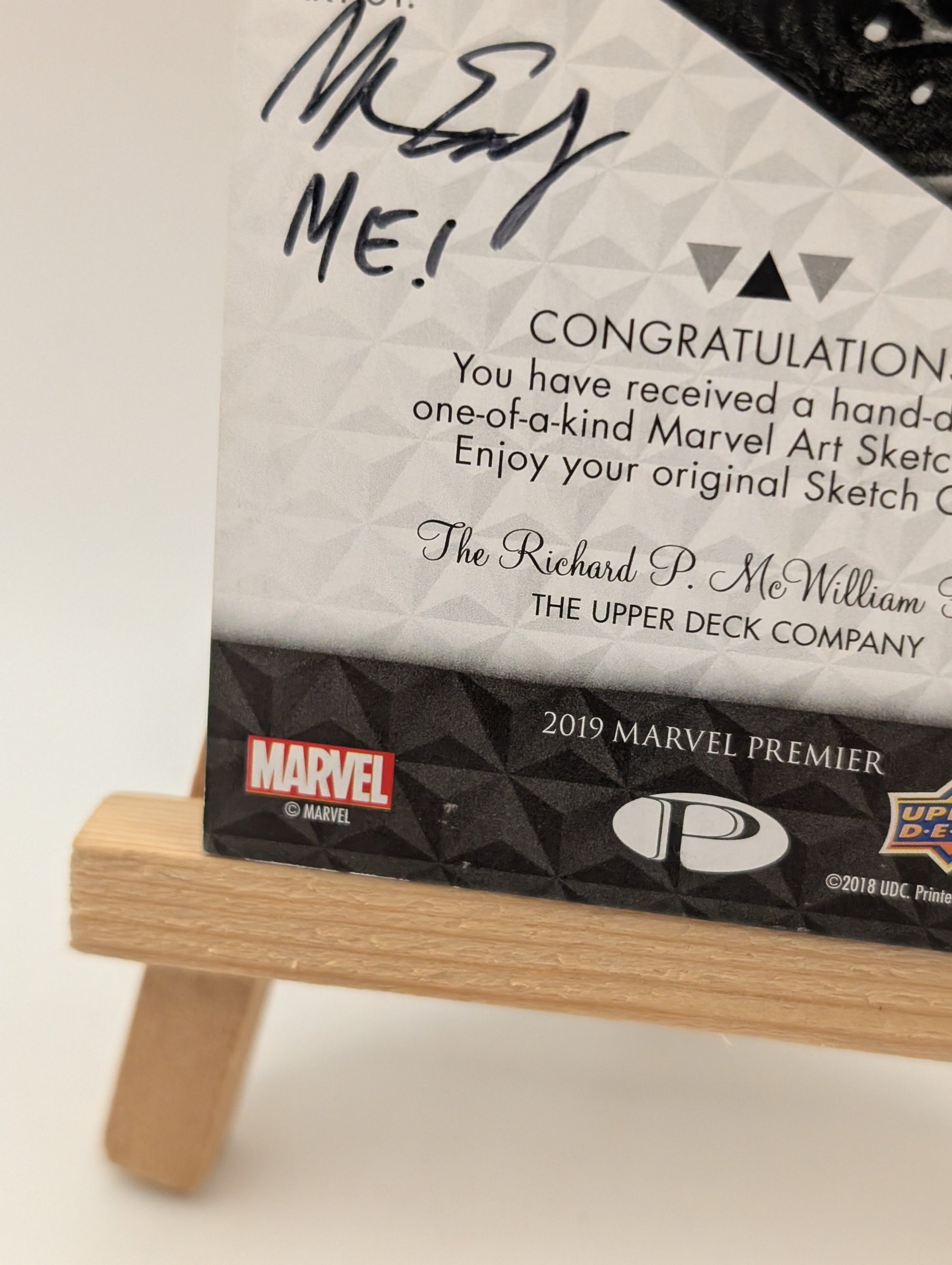 2019 Upper Deck Marvel Premier Sketch Cards Dual Panel Auto Signed 1/1 VENOM FRENLY BRICKS - Open 7 Days