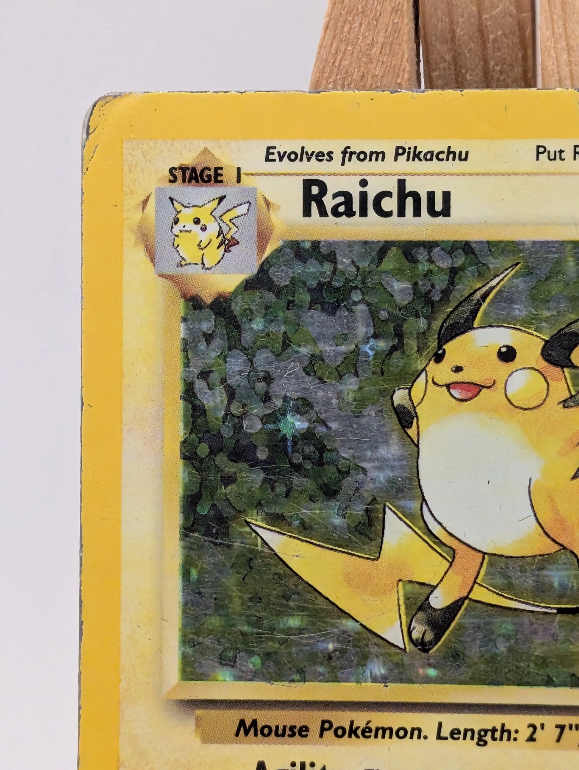 Raichu 14/102 Holo Rare Base Set - Pokemon Card WOTC HP FRENLY BRICKS - Open 7 Days