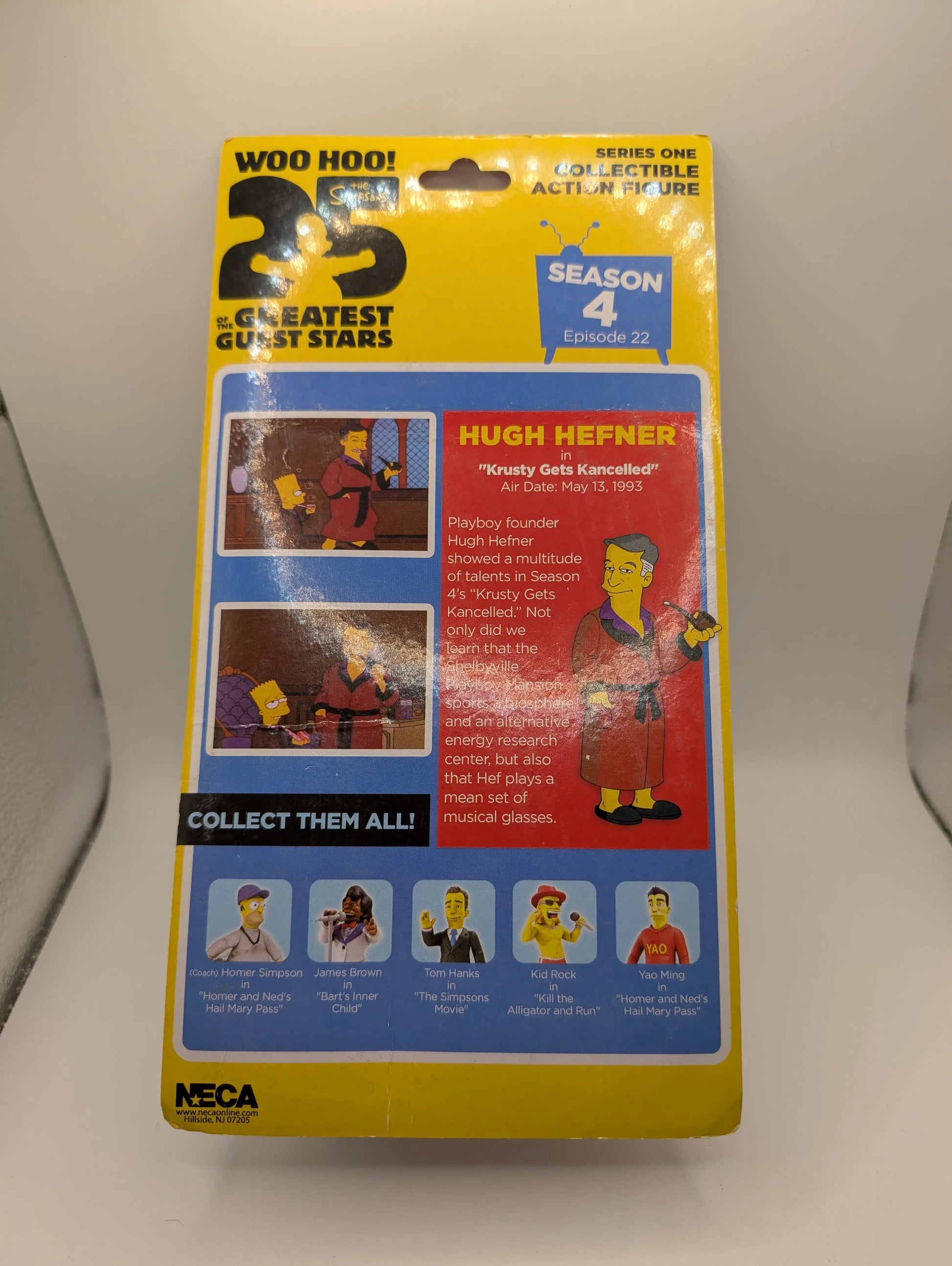 NECA The Simpsons Guest Stars Series 1 Playboy HUGH HEFNER Action Figure FRENLY BRICKS - Open 7 Days