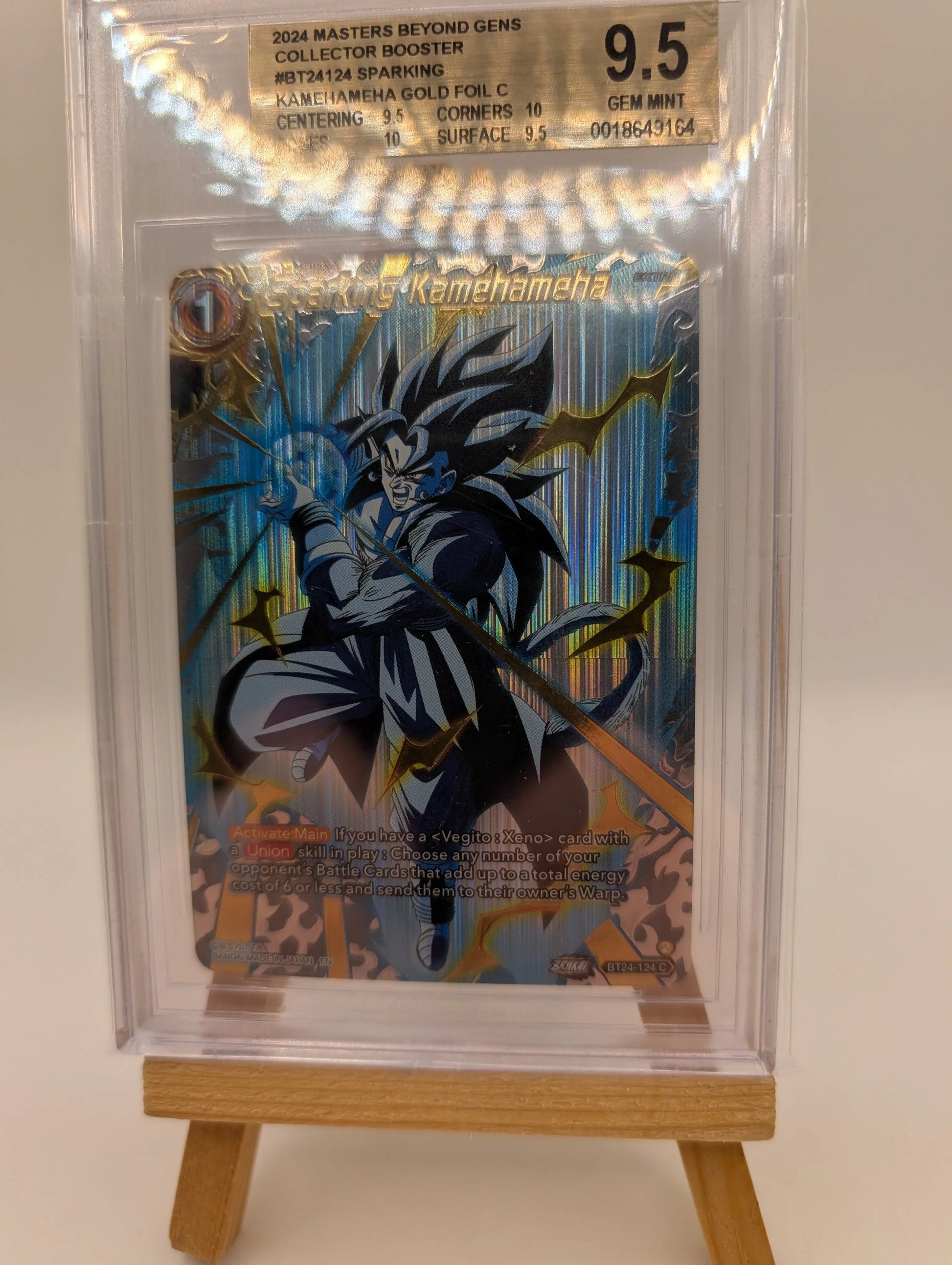 Sparking Kamehameha (Gold Foil) BT24-124 Common Beyond Generations Collectors BGS 9.5 FRENLY BRICKS - Open 7 Days