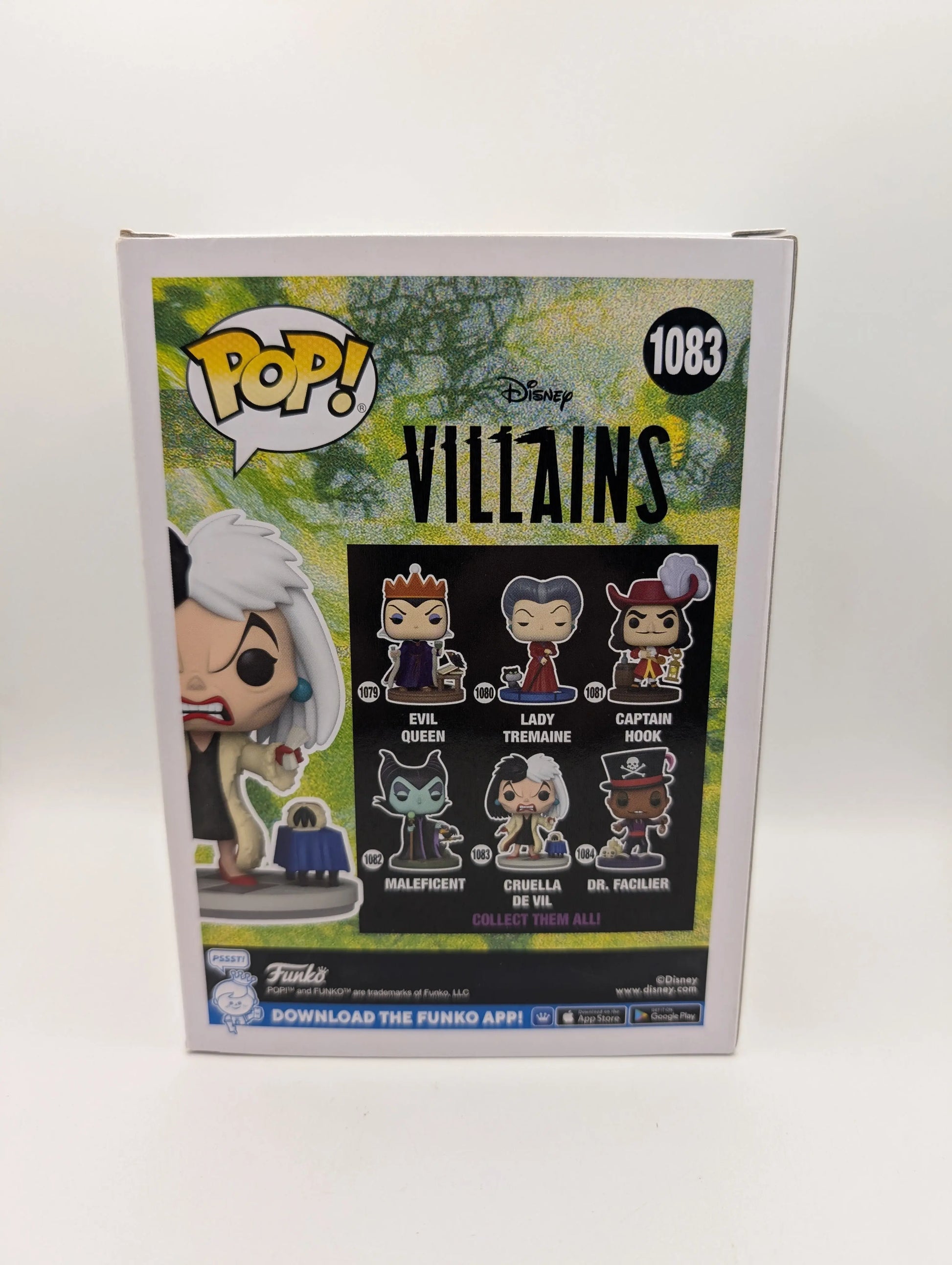 Disney Villains - Cruella de Vil Pop! Vinyl Figure #1083 Funko FRENLY BRICKS - Open 7 Days