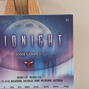 2025 Topps Midnight Josh Giddey # /5 Holo (Bulls) LOW NUMBERED FRENLY BRICKS - Open 7 Days
