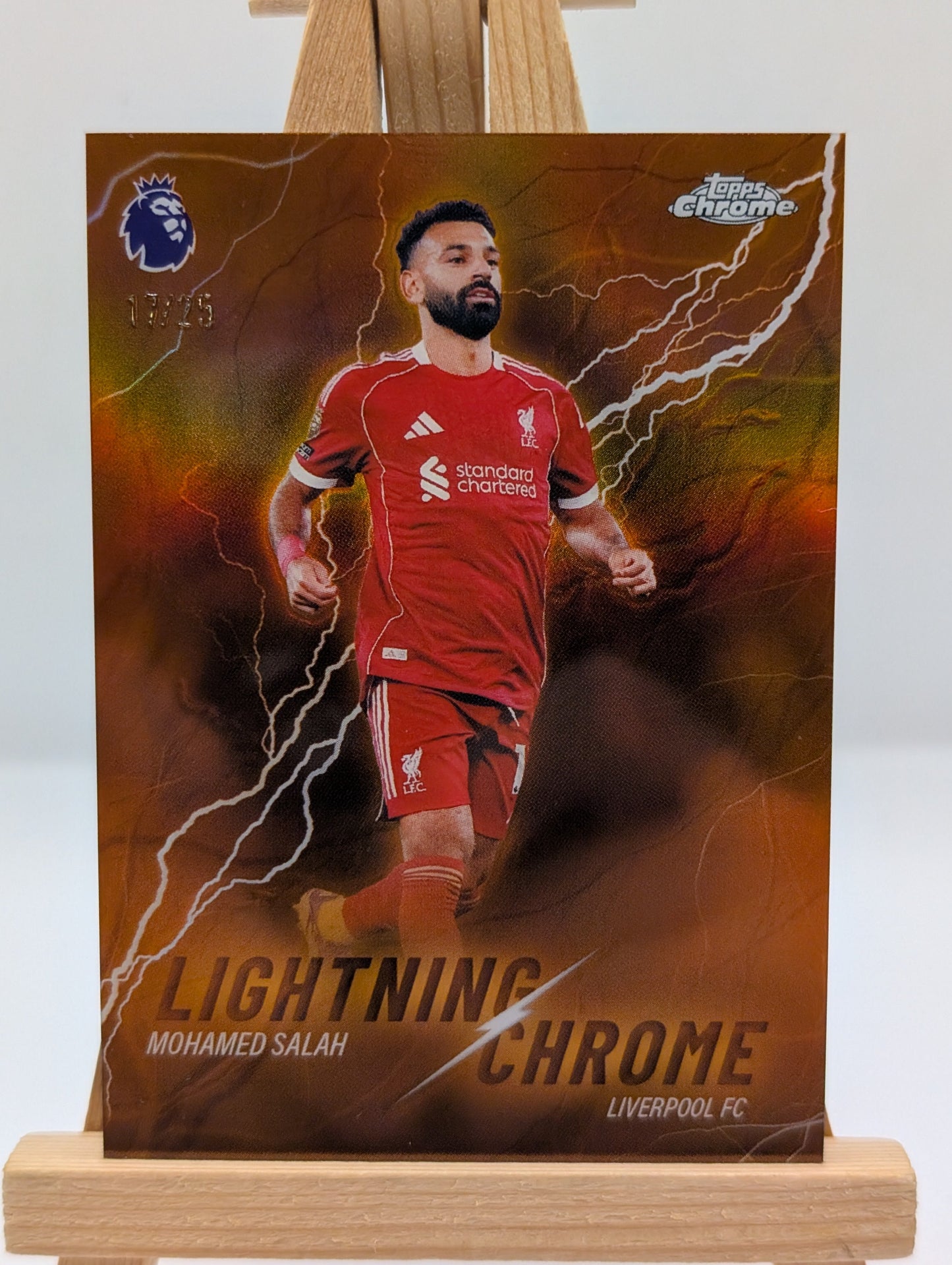 Mohamed Salah 2025-26 Topps Chrome Premier League Lightning Chrome #LC-5 /25 FRENLY BRICKS - Open 7 Days