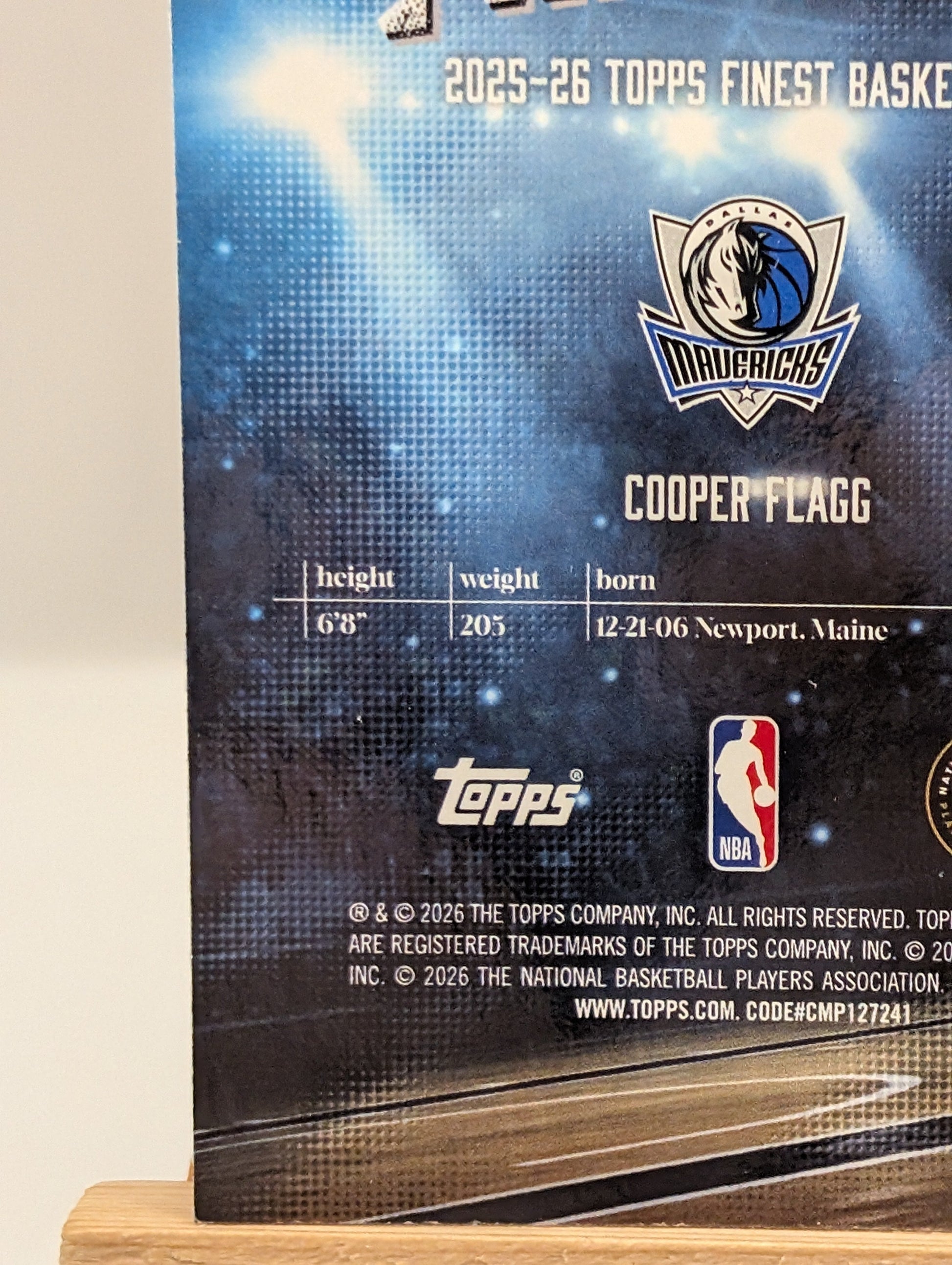 2025-26 Topps Finest - Finishers Cooper Flagg #FI-8 Purple Refractor/125 (RC) FRENLY BRICKS - Open 7 Days