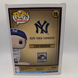 MLB Legends Yankees- Lou Gehrig Pop! Vinyl Figure #19 OE FRENLY BRICKS - Open 7 Days